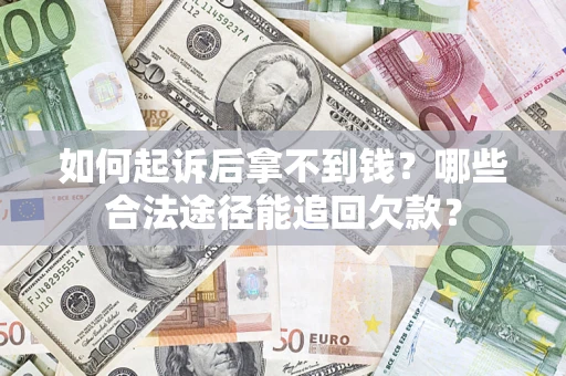 武汉如何起诉后拿不到钱？哪些合法途径能追回欠款？