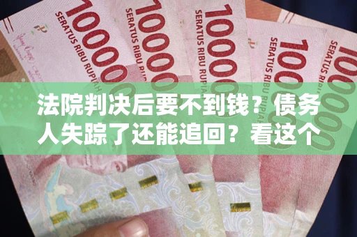 武汉法院判决后要不到钱？债务人失踪了还能追回？看这个方法！