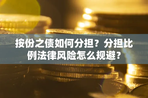 武汉按份之债如何分担？分担比例法律风险怎么规避？