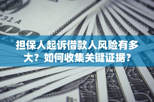 武汉担保人起诉借款人风险有多大？如何收集关键证据？