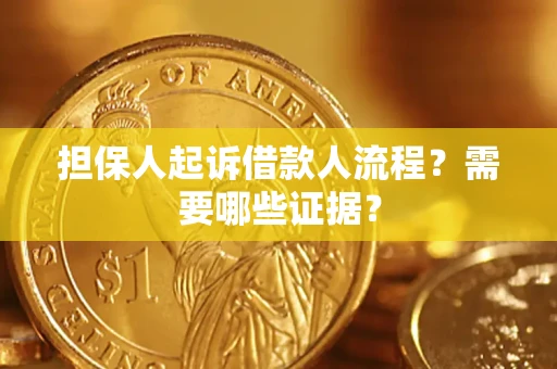 武汉担保人起诉借款人流程？需要哪些证据？