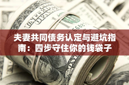 武汉夫妻共同债务认定与避坑指南：四步守住你的钱袋子