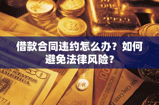 武汉借款合同违约怎么办？如何避免法律风险？